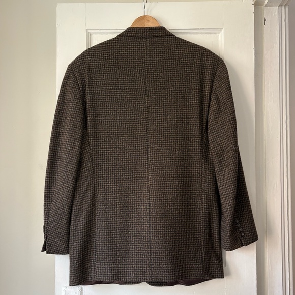 Made In Italy Wool/Cashmere Checkered Blazer​ - Picture 3 of 15